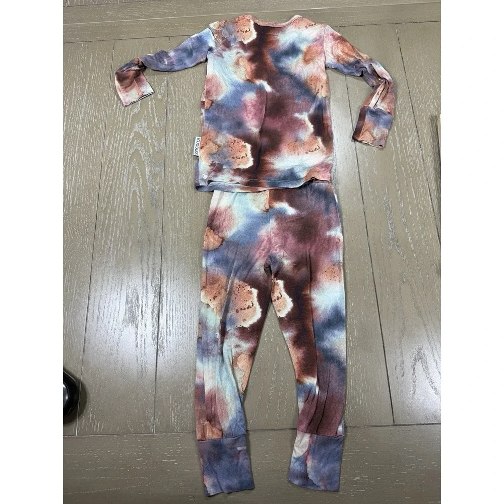 Kuggies Pajama Set Toddler Unisex‎ Size 3T Watercolor Bamboo Soft Sleepwear